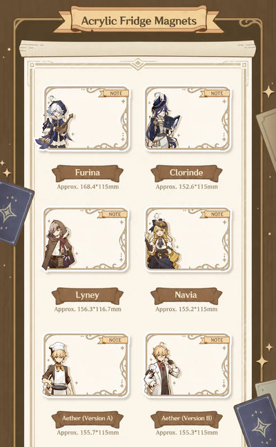 Genshin Shadows Amidst Snow Series character merchandise collection preview official