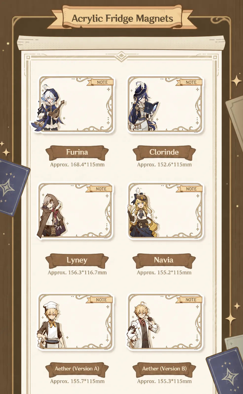 Genshin Shadows Amidst Snow Series character merchandise collection preview official
