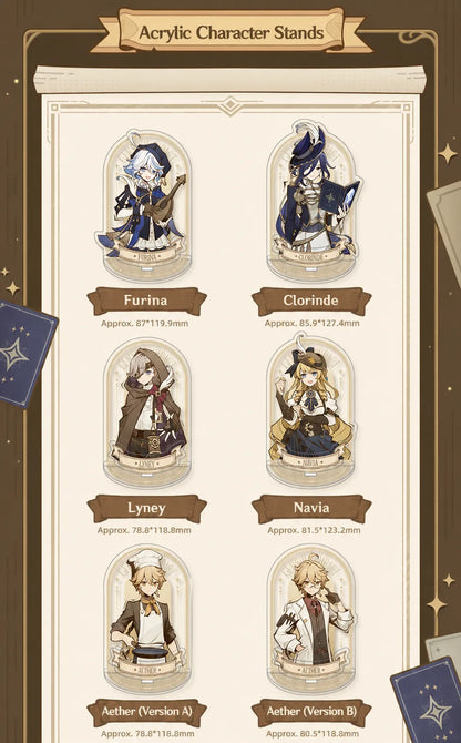Genshin Shadows Amidst Snow Series character merchandise display preview official merchandise
