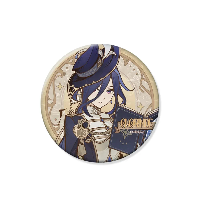 Genshin Shadows Amidst Snow Series Clorinde character badge official merchandise