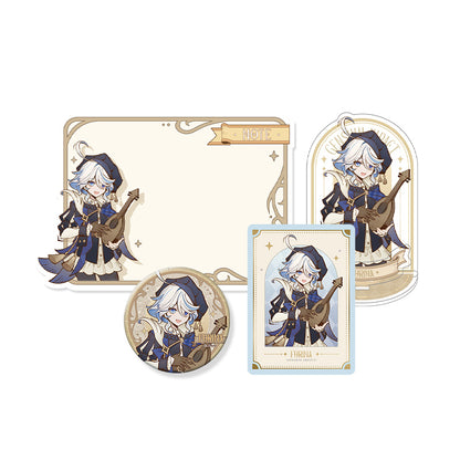 Genshin Shadows Amidst Snow Series Furina merchandise set with collection card official merchandise
