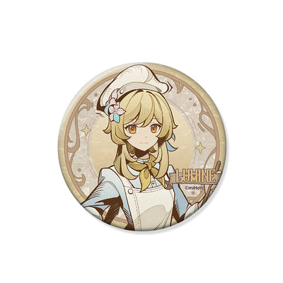 Genshin Shadows Amidst Snow Series Lumine Version A character badge official merchandise