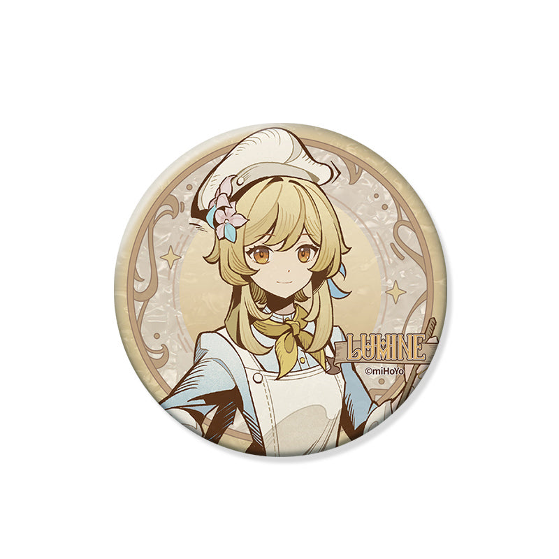 Genshin Shadows Amidst Snow Series Lumine Version A character badge official merchandise