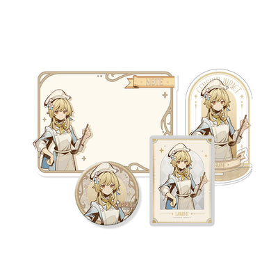 Genshin Shadows Amidst Snow Series Lumine Version A merchandise set with collection card official merchandise
