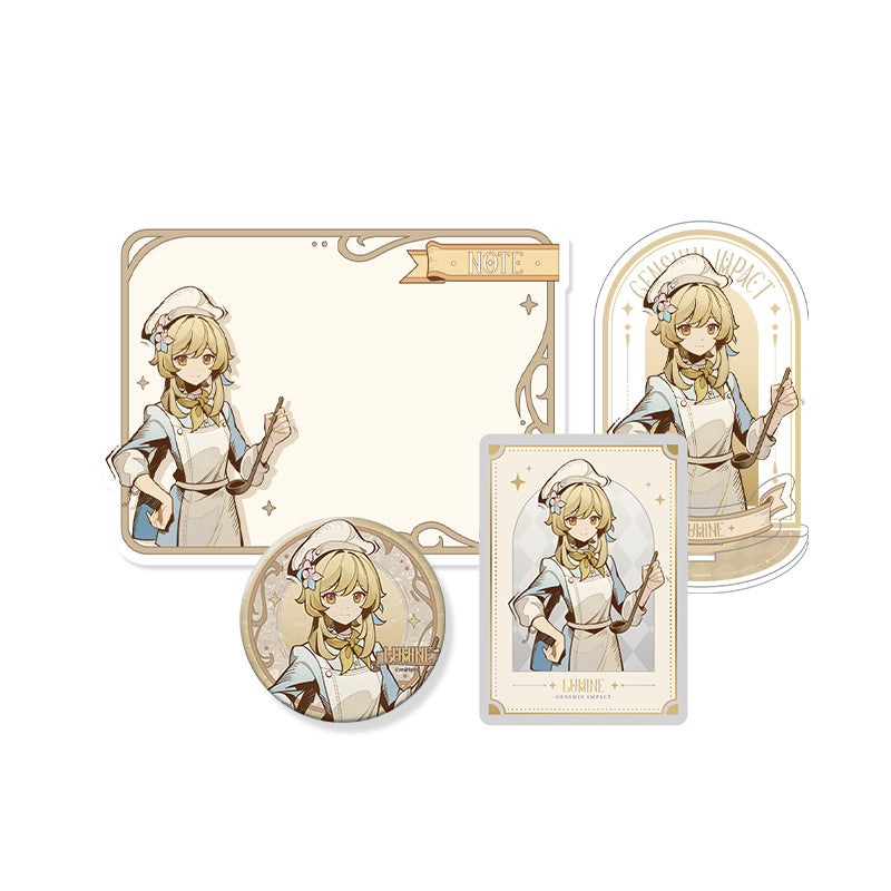 Genshin Shadows Amidst Snow Series Lumine Version A merchandise set with collection card official merchandise