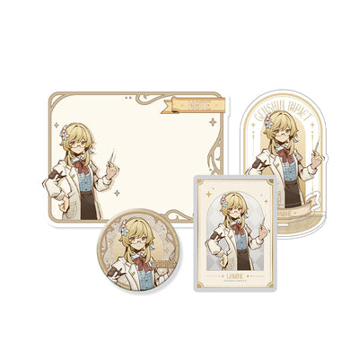 Genshin Shadows Amidst Snow Series Lumine Version B merchandise set with collection card official