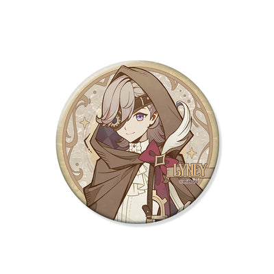 Genshin Shadows Amidst Snow Series Lyney character badge official merchandise