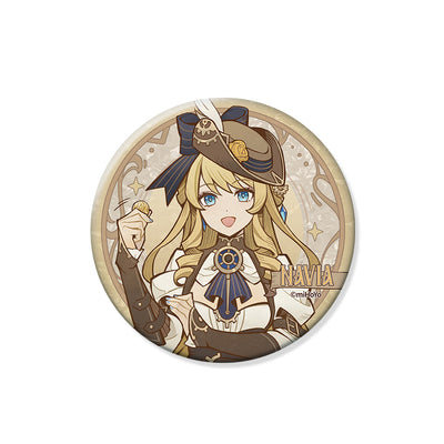 Genshin Shadows Amidst Snow Series Navia character badge official merchandise