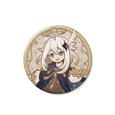 Genshin Shadows Amidst Snow Series Paimon character badge official merchandise