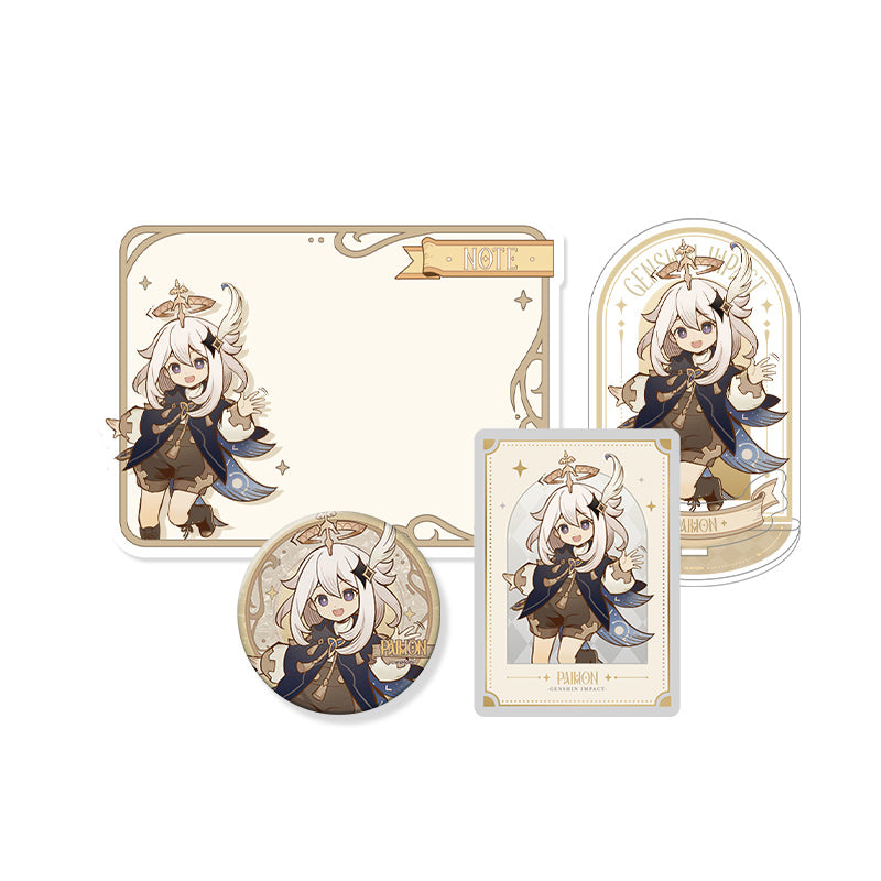 Genshin Shadows Amidst Snow Series Paimon merchandise set with collection card official