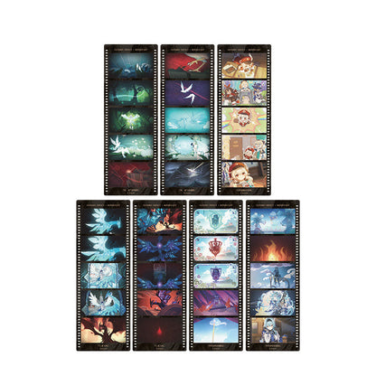 Genshin Impact Shadows of Dust bookmark set Mondstadt Liyue film style design