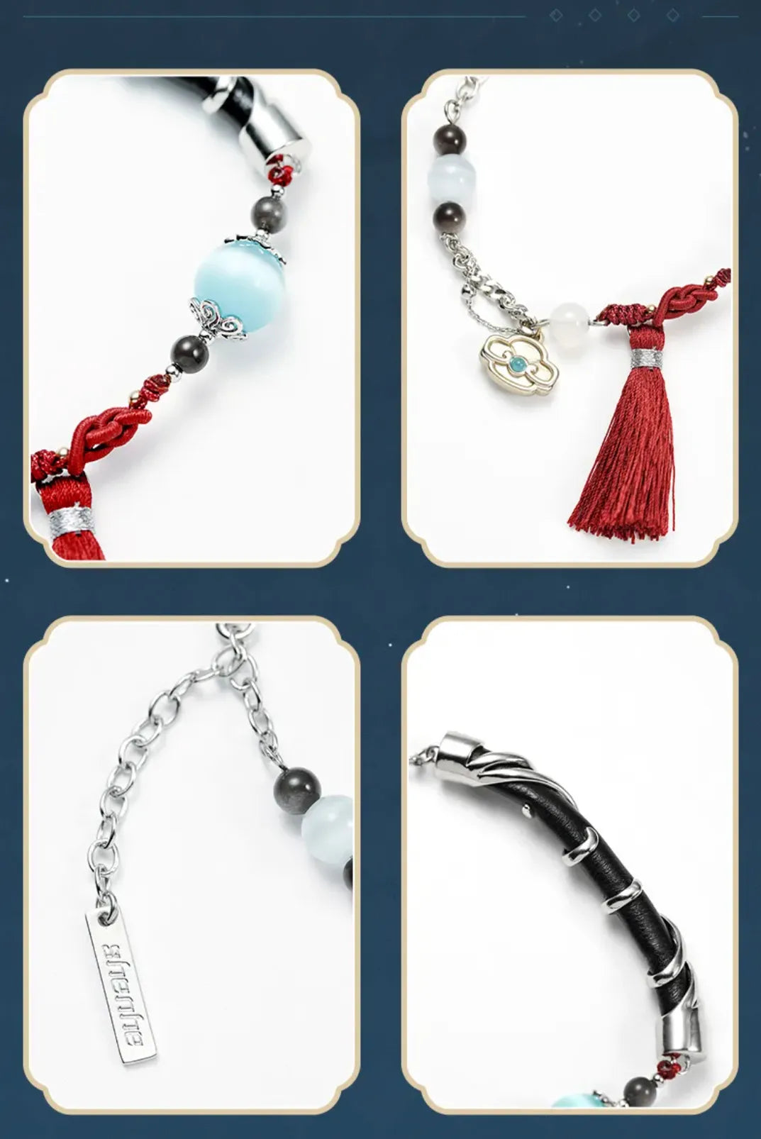 Genshin Impact Shenhe hair comb used as decorative accessory on themed handbag