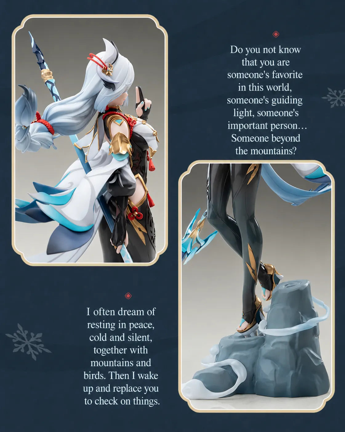 Shenhe figure costume details and premium paintwork