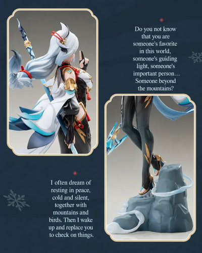 Shenhe figure costume details and premium paintwork