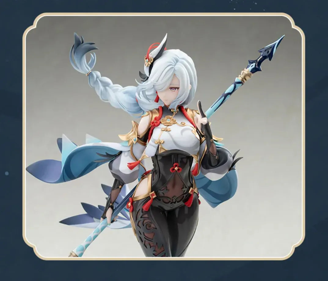 Shenhe figure dynamic pose and character presentation