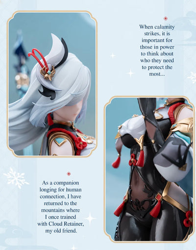 Shenhe figure detailed head sculpt and hair ornament