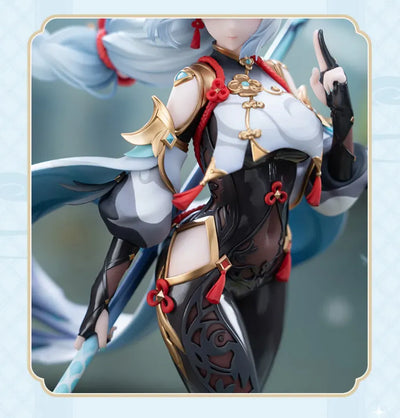 Shenhe figure weapon sculpt and accessory details