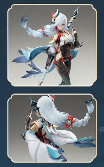 Shenhe figure premium paintwork and shading details