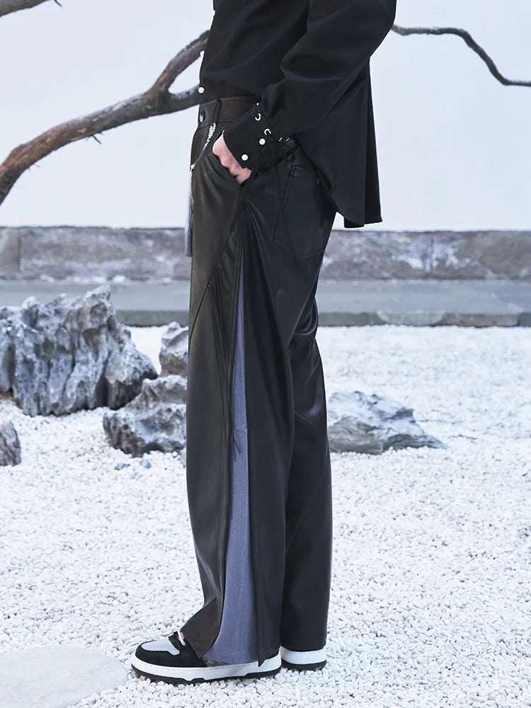 Genshin Impact Shenhe leisure long pants featuring embossed pocket details and flowing tassel decoration