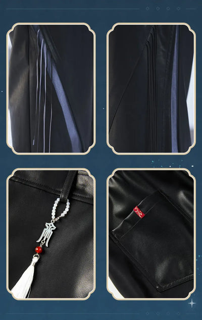 Genshin Impact Shenhe themed leisure long pants front and back flat display showcase