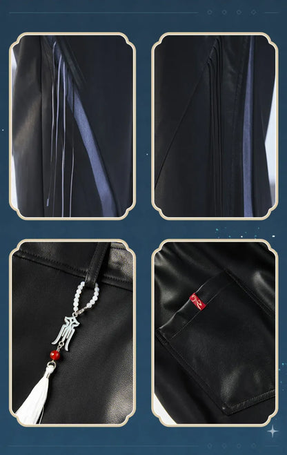 Genshin Impact Shenhe themed leisure long pants front and back flat display showcase