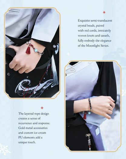 Genshin Impact Shenhe accessory real shot featuring cosplay styling and elegant themed outfit
