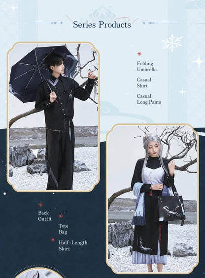 Genshin Impact Shenhe themed half-length skirt recommended size and measurement guide