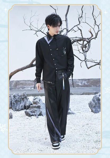 Genshin Impact Shenhe themed casual shirt recommended size reference guide