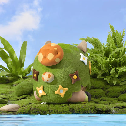 Genshin Impact Shroomboar plush toy side view showing body shape