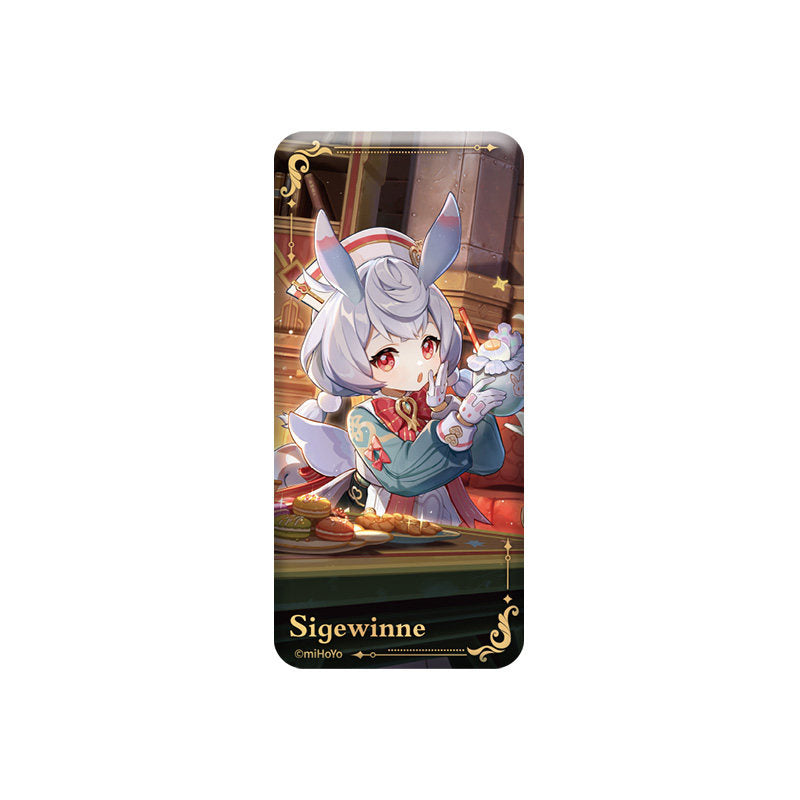 Genshin Impact Sigewinne square badge theme series collectible pin