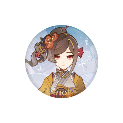 Genshin Impact Silken Dreams Series Chiori character badge themed collectible pin