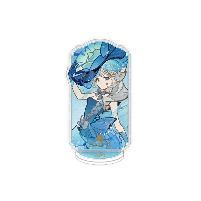 Genshin Impact Silken Dreams Series Lynette acrylic standee themed desk display