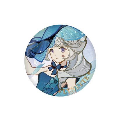 Genshin Impact Silken Dreams Series Lynette character badge themed collectible pin