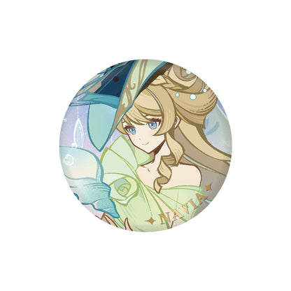 Genshin Impact Silken Dreams Series Navia character badge themed collectible pin