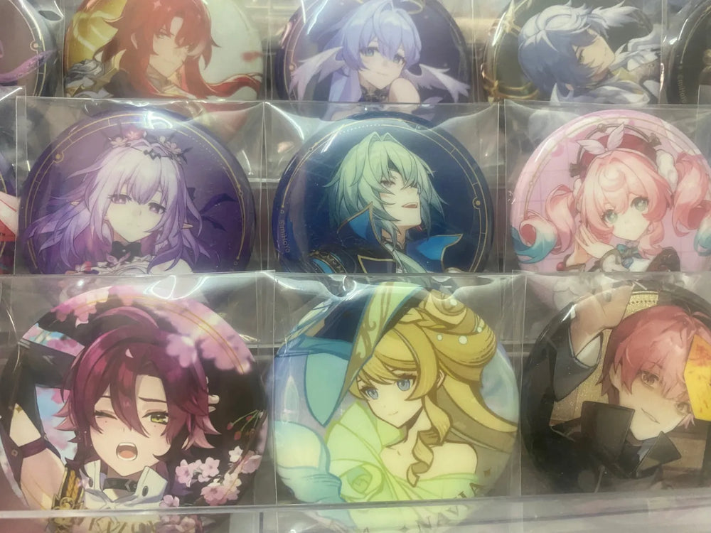 Genshin Impact Silken Dreams Series Insignias y Acrylic Stands