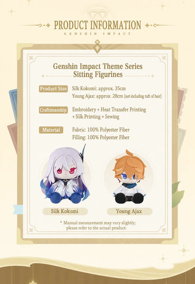 Skirk and Young Ajax sitting plush size material and craftsmanship details