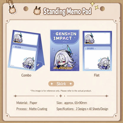 Genshin Impact Skirk emoji series acrylic keychain transparent material detail