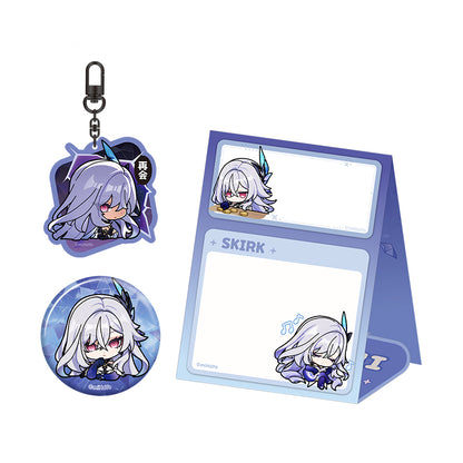Genshin Impact Skirk emoji series standing memo pad desk note paper chibi design