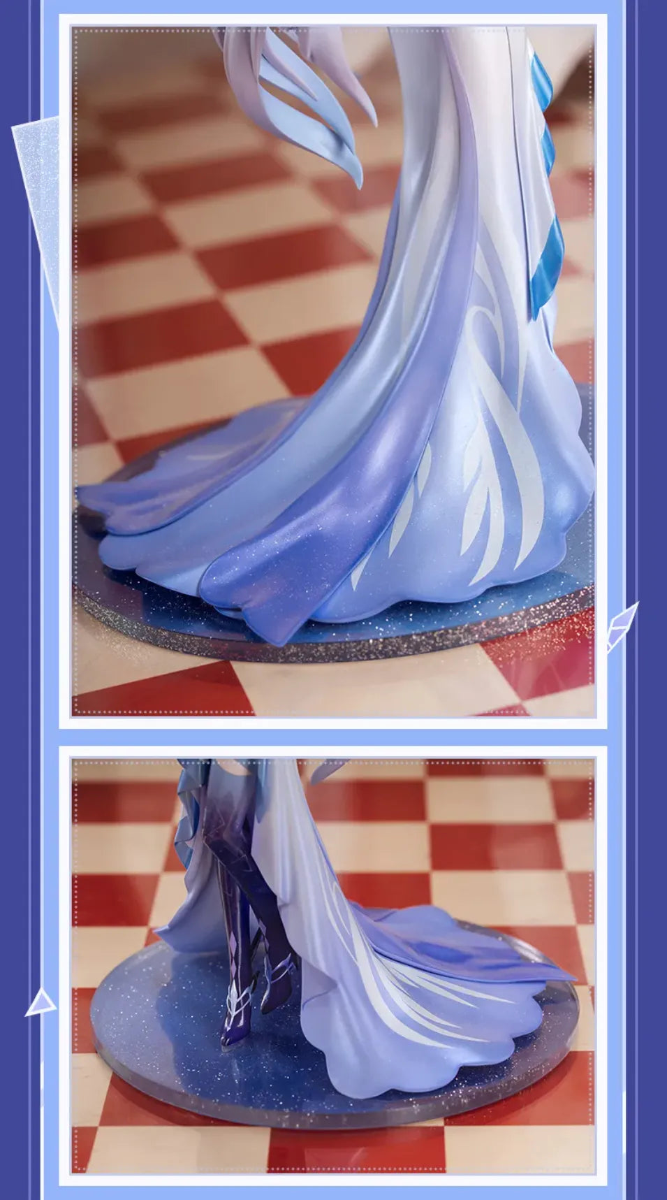 Skirk FES Series figure side view showing flowing hair and layered outfit