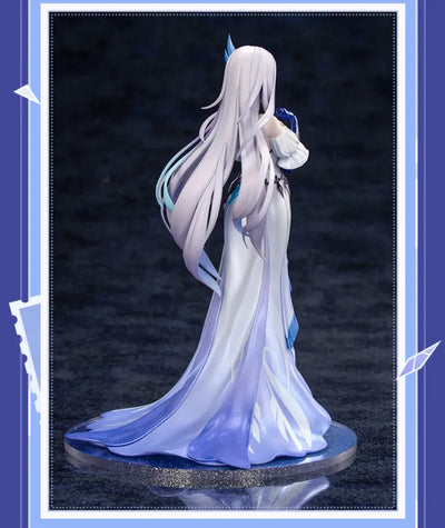 Genshin Impact Skirk figure display showing outfit details and decorative base