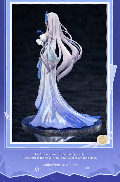 Genshin Impact Skirk FES Series 1/8 scale figure rear view showing flowing hair and detailed dress design