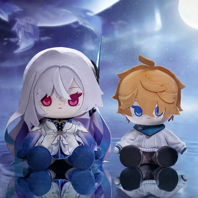 Genshin Impact Skirk and Young Ajax Theme Series sitting plush dolls