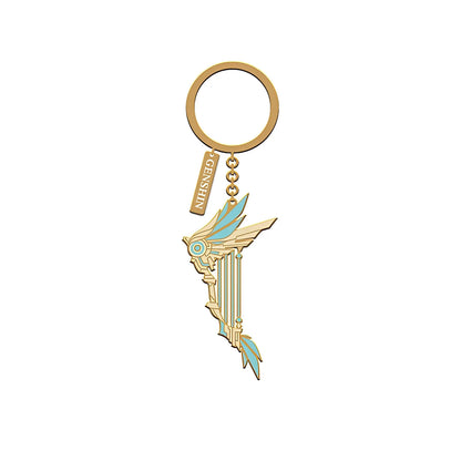 Genshin Impact Skyward Harp weapon metal charm keychain Divine Casting series