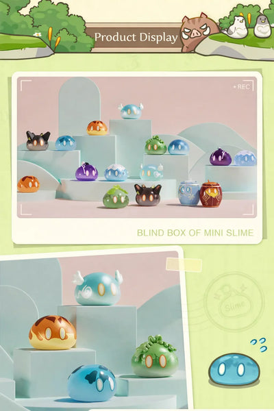 Genshin Impact Hidden Slime rare barrel edition figures