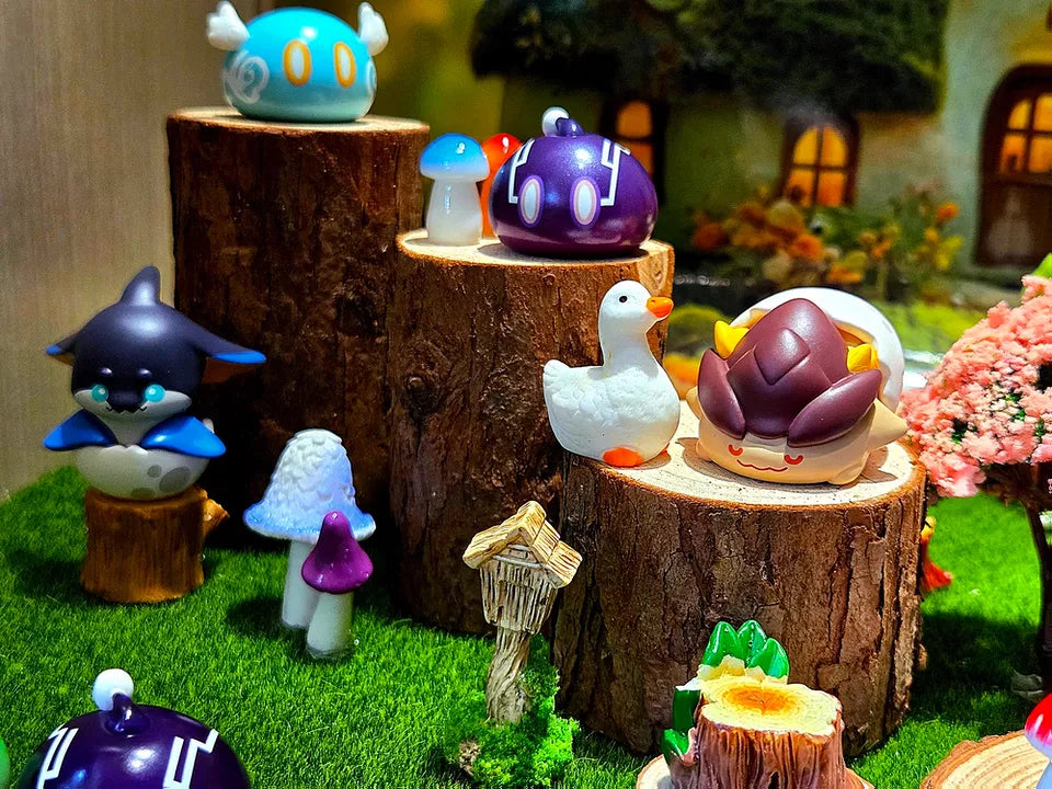 Genshin Impact Cute Slime Series Mini Blind Box & Glass Display Jar