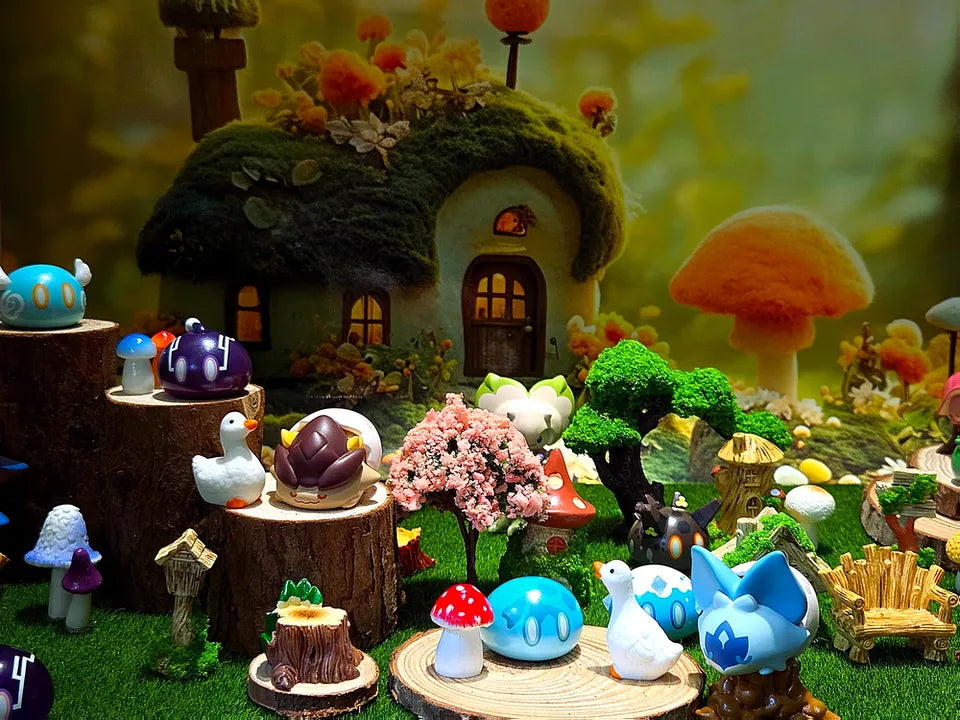Genshin Impact Cute Slime Series Mini Blind Box & Glass Display Jar