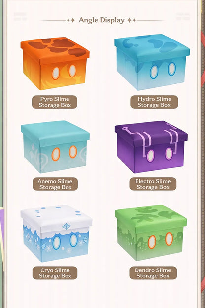 Genshin Impact Slime Series storage stool multiple angle display different designs