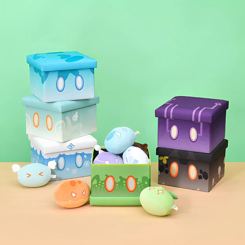 Genshin Impact Slime Series storage stool close up detail fabric and structure