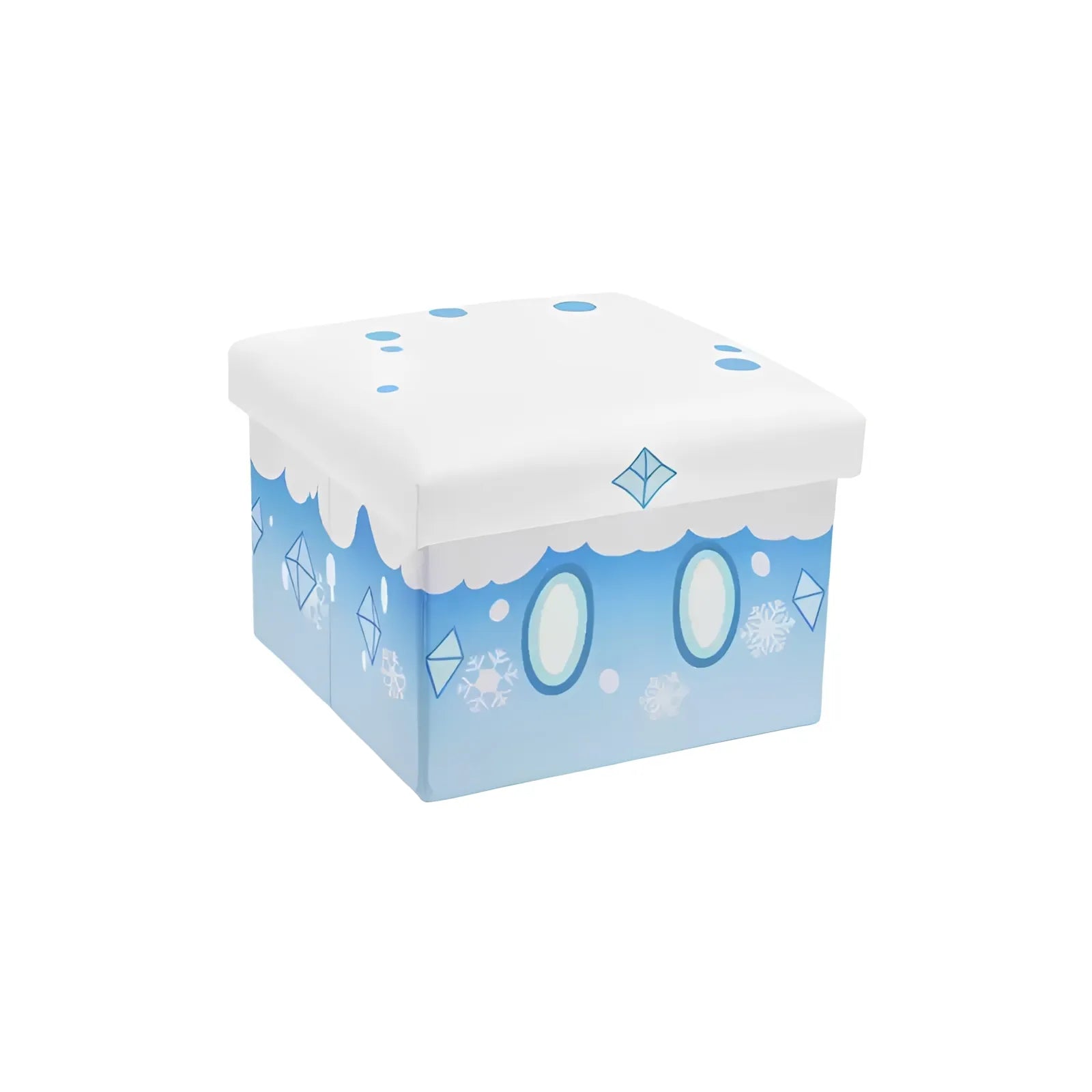 Genshin Impact Slime Series storage stool cryo design light blue ice themed