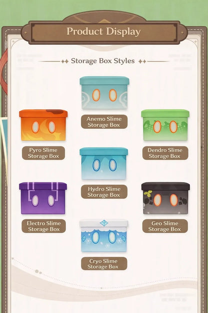 Genshin Impact Slime Series storage stool load capacity up to 100kg usage example